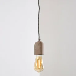 Suspension Lemone Gris, 1 lumière