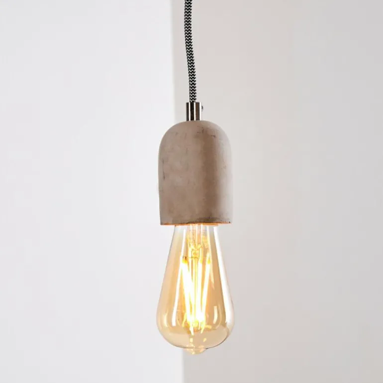 Suspension Lemone Gris, 1 lumière