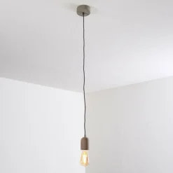 Suspension Lemone Gris, 1 lumière