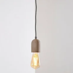 Suspension Lemone Gris, 1 lumière