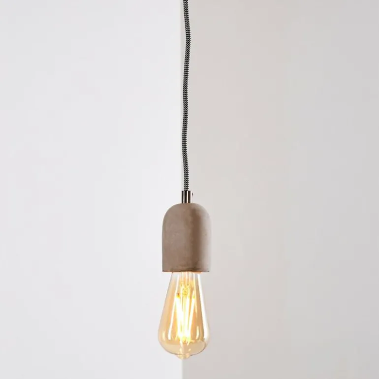 Suspension Lemone Gris, 1 lumière