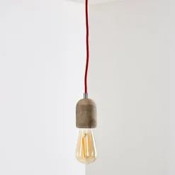 Suspension Lemone Gris, 1 lumière