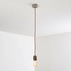 Suspension Lemone Gris, 1 lumière