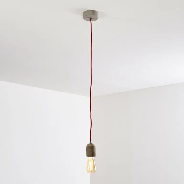 Suspension Lemone Gris, 1 lumière