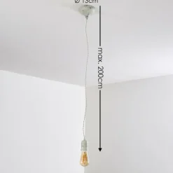 Suspension Lemone Gris, 1 lumière