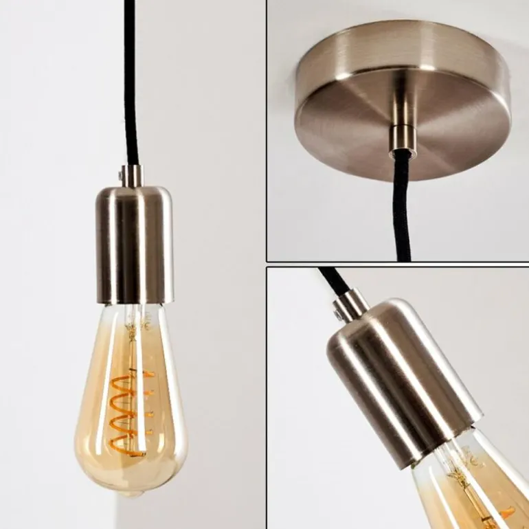 Suspension Lemone Nickel mat, 1 lumière
