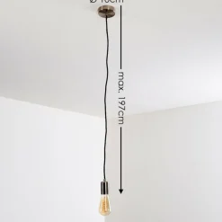 Suspension Lemone Nickel mat, 1 lumière