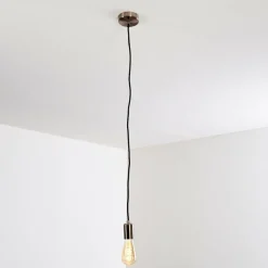 Suspension Lemone Nickel mat, 1 lumière