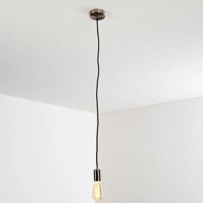 Suspension Lemone Nickel mat, 1 lumière