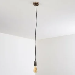 Suspension Lemone Nickel mat, 1 lumière