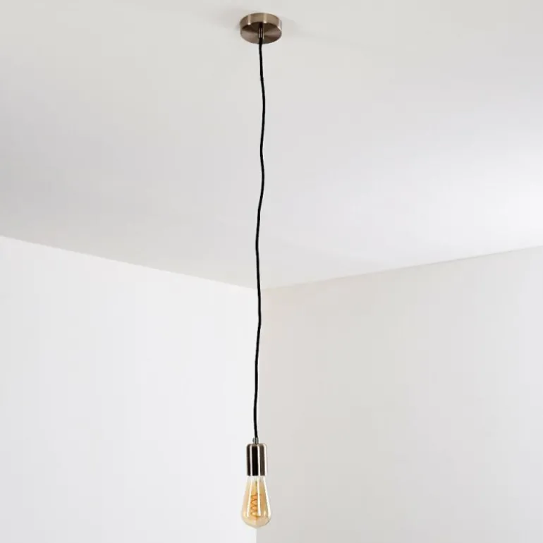 Suspension Lemone Nickel mat, 1 lumière