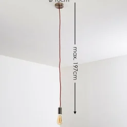 Suspension Lemone Nickel mat, 1 lumière