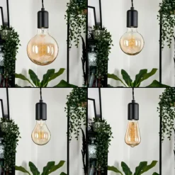 Suspension Lemone Noir, 1 lumière