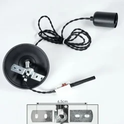 Suspension Lemone Noir, 1 lumière