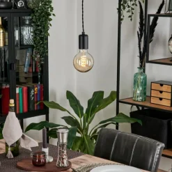 Suspension Lemone Noir, 1 lumière