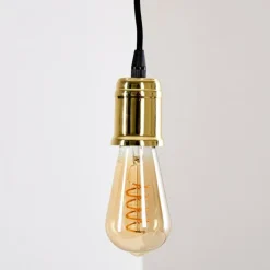 Suspension Lemone Noir doré, 1 lumière