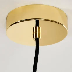 Suspension Lemone Noir doré, 1 lumière