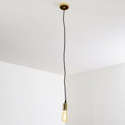 Suspension Lemone Noir doré, 1 lumière