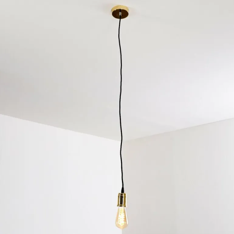 Suspension Lemone Noir doré, 1 lumière