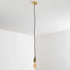 Suspension Lemone Noir doré, 1 lumière