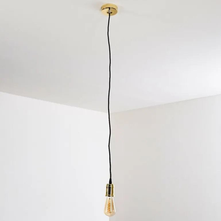 Suspension Lemone Noir doré, 1 lumière