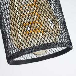 Suspension Lengalau Noir, 1 lumière