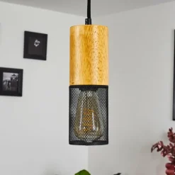 Suspension Lengalau Noir, 1 lumière