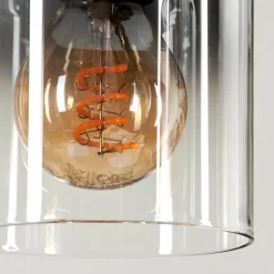 Suspension Leteque Noir, 4 lumières