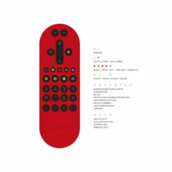 Suspension Leuchten Direkt LOLA-WAVE LED Acier inoxydable, 2 lumières, Télécommandes, Changeur de couleurs