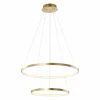 Suspension Leuchten Direkt CIRCLE LED Or, 2 lumières