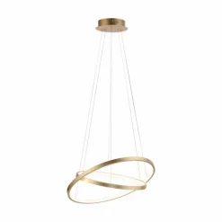 Suspension Leuchten Direkt CIRCLE LED Or, 2 lumières