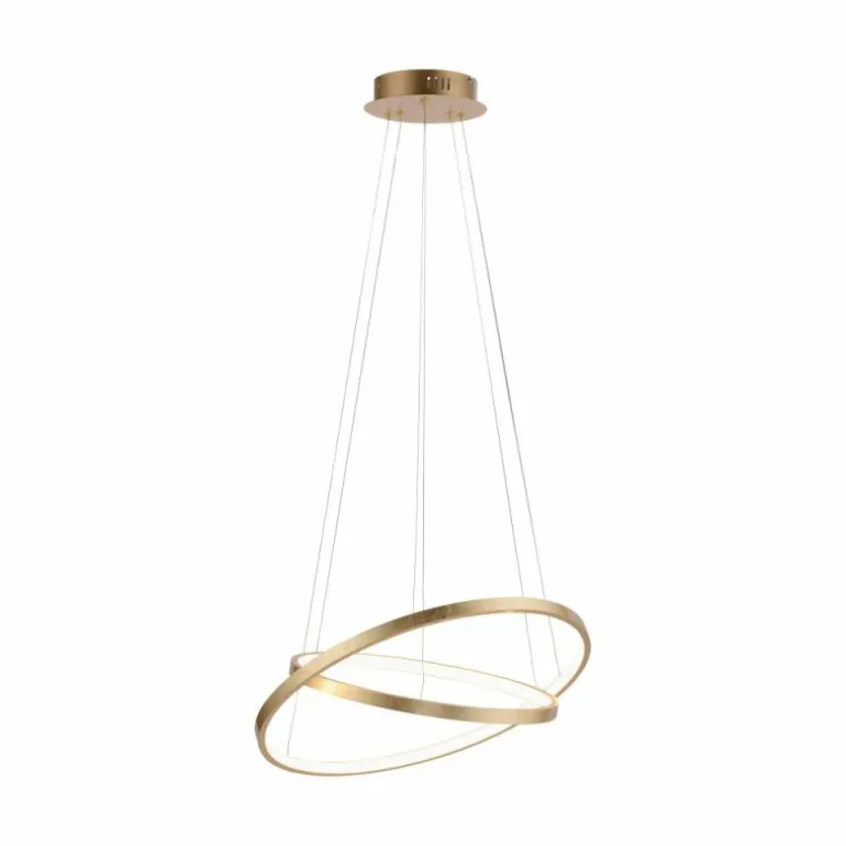 Suspension Leuchten Direkt CIRCLE LED Or, 2 lumières