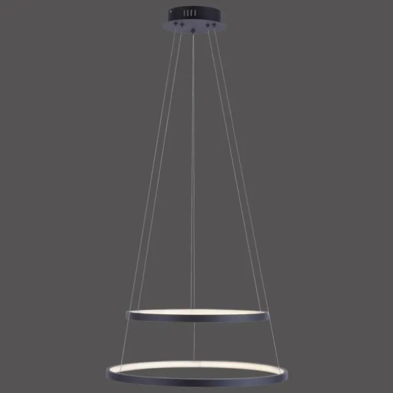 Suspension Leuchten Direkt CIRCLE LED Anthracite, 1 lumière