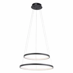 Suspension Leuchten Direkt CIRCLE LED Anthracite, 1 lumière
