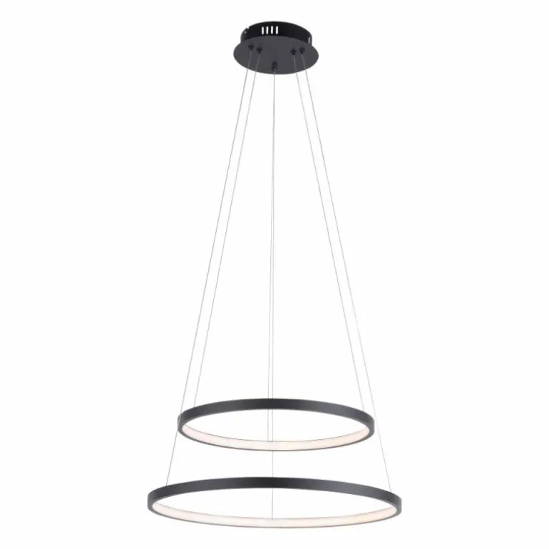 Suspension Leuchten Direkt CIRCLE LED Anthracite, 1 lumière