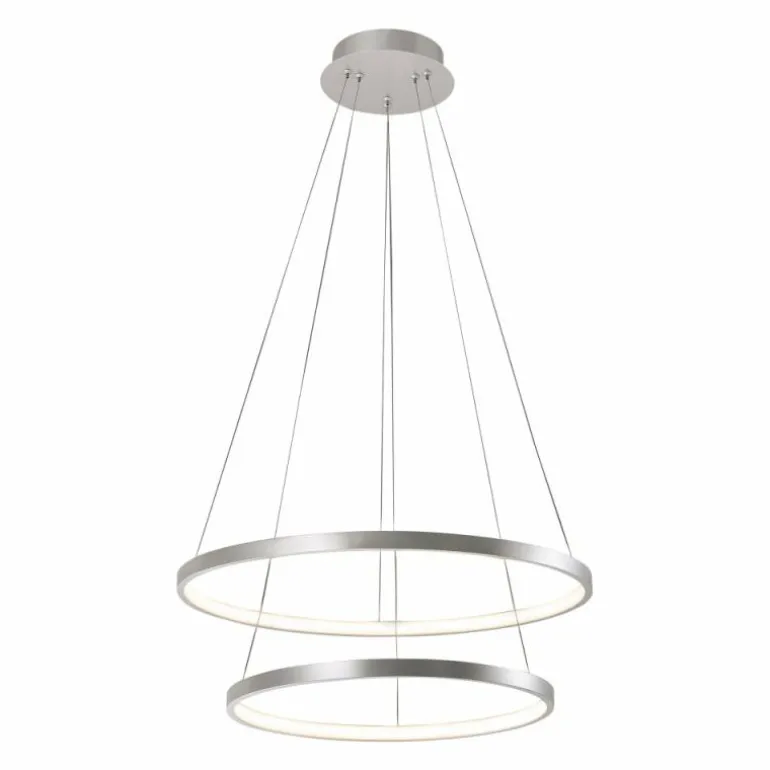 Suspension Leuchten Direkt CIRCLE LED Argenté, 1 lumière