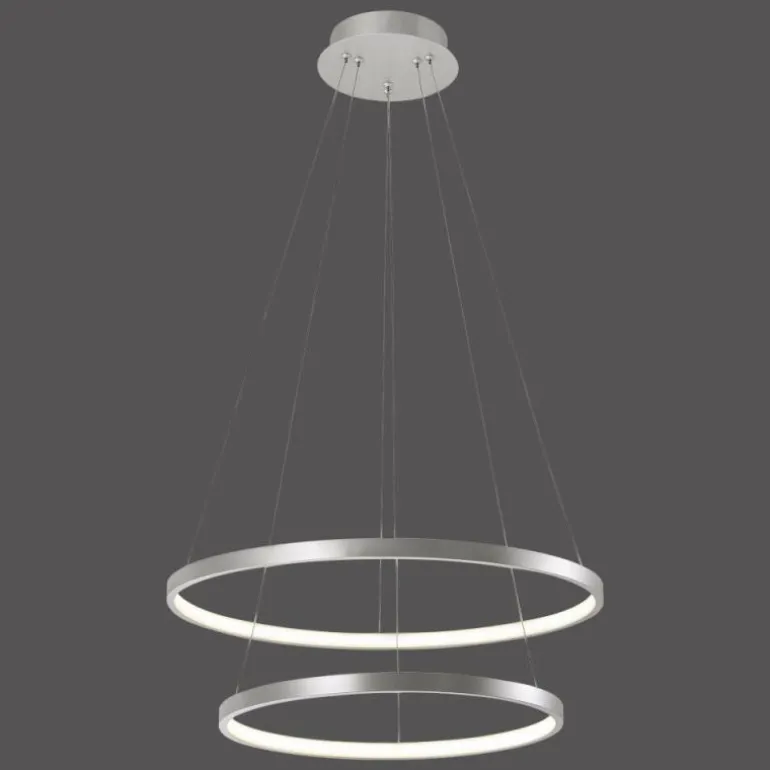 Suspension Leuchten Direkt CIRCLE LED Argenté, 1 lumière