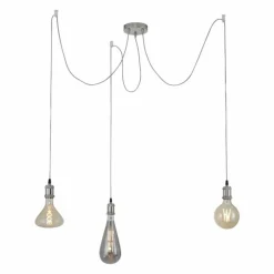Suspension Leuchten Direkt DIY Acier inoxydable, 3 lumières