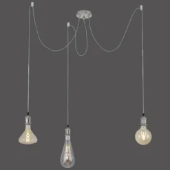 Suspension Leuchten Direkt DIY Acier inoxydable, 3 lumières