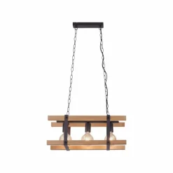 Suspension Leuchten Direkt EDITH Bois clair, 3 lumières