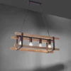 Suspension Leuchten Direkt EDITH Bois clair, 4 lumières