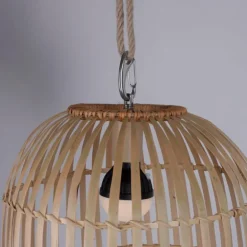 Suspension Leuchten Direkt DAVID LED Brun, 1 lumière, Télécommandes, Changeur de couleurs