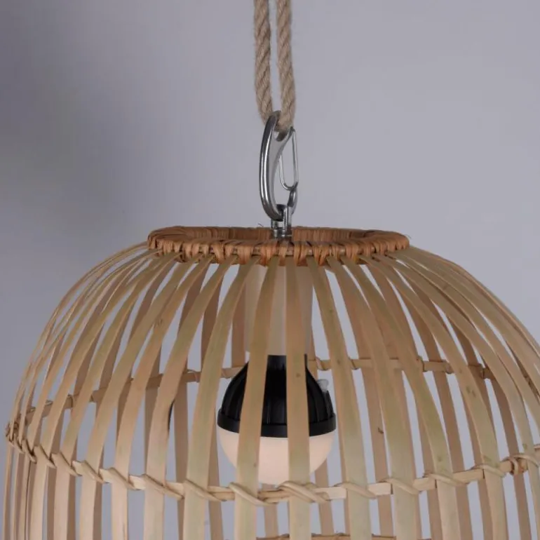 Suspension Leuchten Direkt DAVID LED Brun, 1 lumière, Télécommandes, Changeur de couleurs