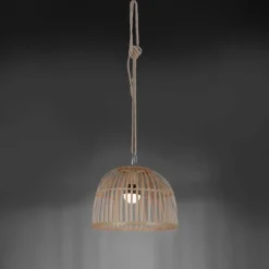 Suspension Leuchten Direkt DAVID LED Brun, 1 lumière, Télécommandes, Changeur de couleurs