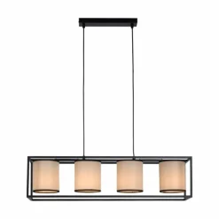Suspension Leuchten Direkt RAVEN Noir, 4 lumières