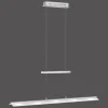 Suspension Leuchten-Direkt NELE LED Acier inoxydable, 5 lumières