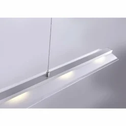 Suspension Leuchten-Direkt NELE LED Acier inoxydable, 5 lumières