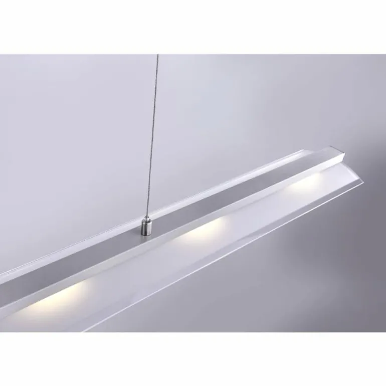 Suspension Leuchten-Direkt NELE LED Acier inoxydable, 5 lumières
