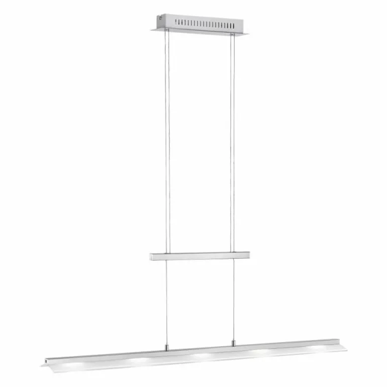 Suspension Leuchten-Direkt NELE LED Acier inoxydable, 5 lumières