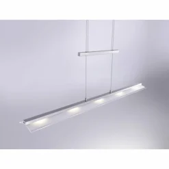 Suspension Leuchten-Direkt NELE LED Acier inoxydable, 5 lumières